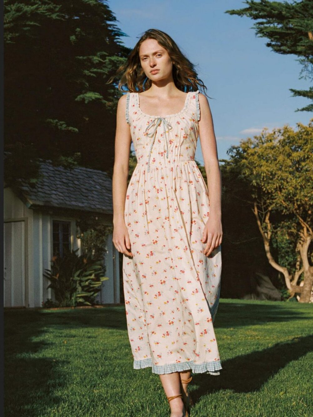 Christy Dawn Eliana Dress Lantana Blooms Cream
